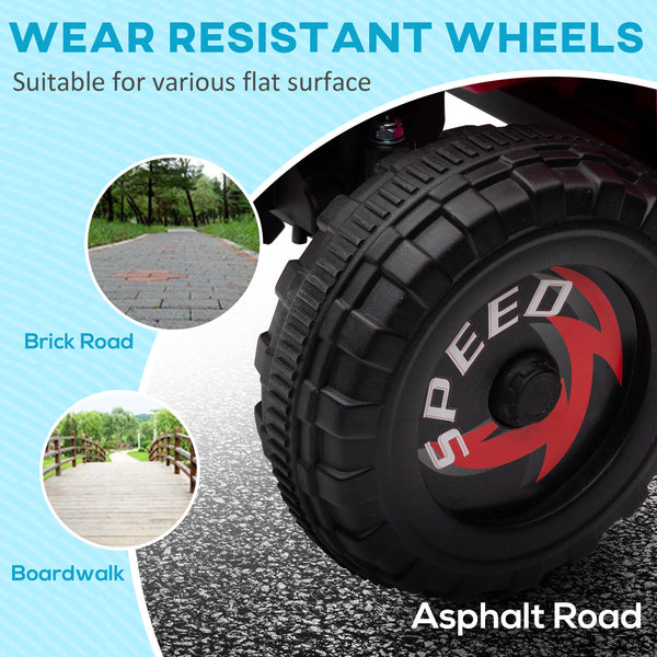 6V Quad for children with wear-resistant wheels, pink