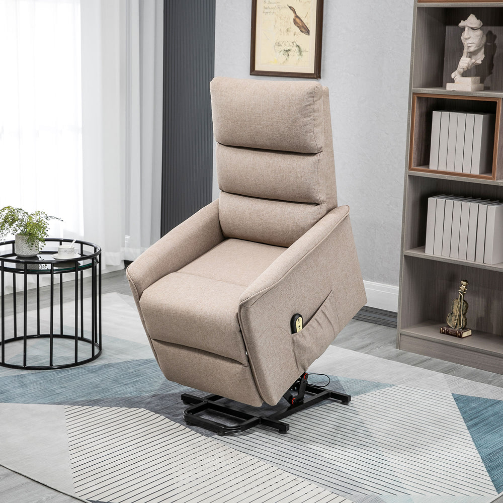Fauteuil releveur pour personnes âgées, beige