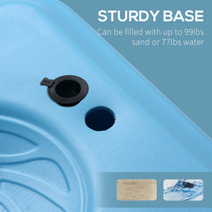 Panier de basket pour piscine, hauteur réglable de 92,9 à 123,9 cm, bleu
