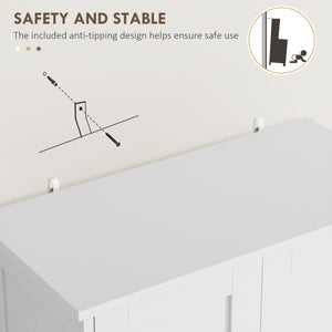 Meuble de rangement de cuisine, blanc