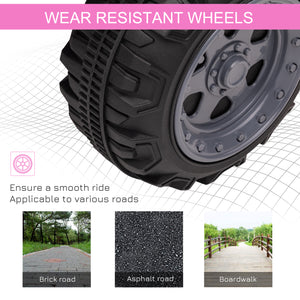 6V off-road quad, pink