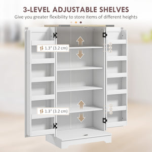 Meuble de rangement de style campagnard, blanc crème
