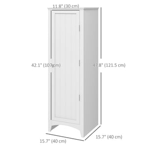Meuble de rangement avec 4 étagères, blanc