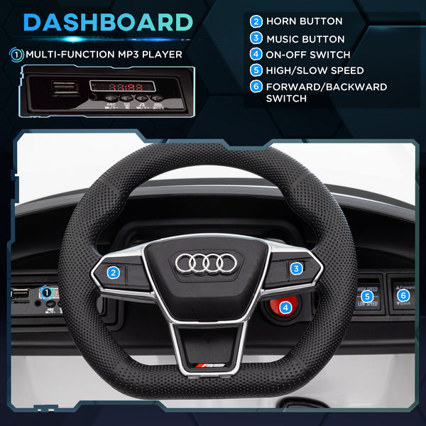 Audi 12V with remote control, white