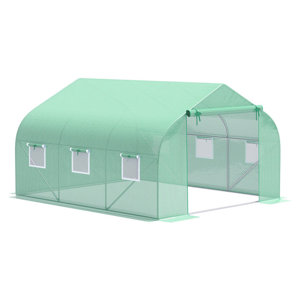 Walk-in greenhouse with premium steel frame