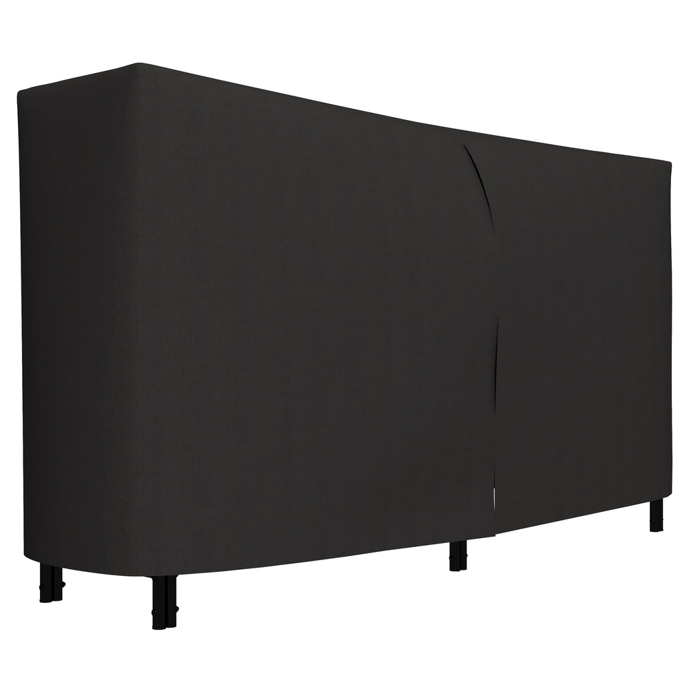 Support à bûches d'extérieur de 6 pieds avec couvercle