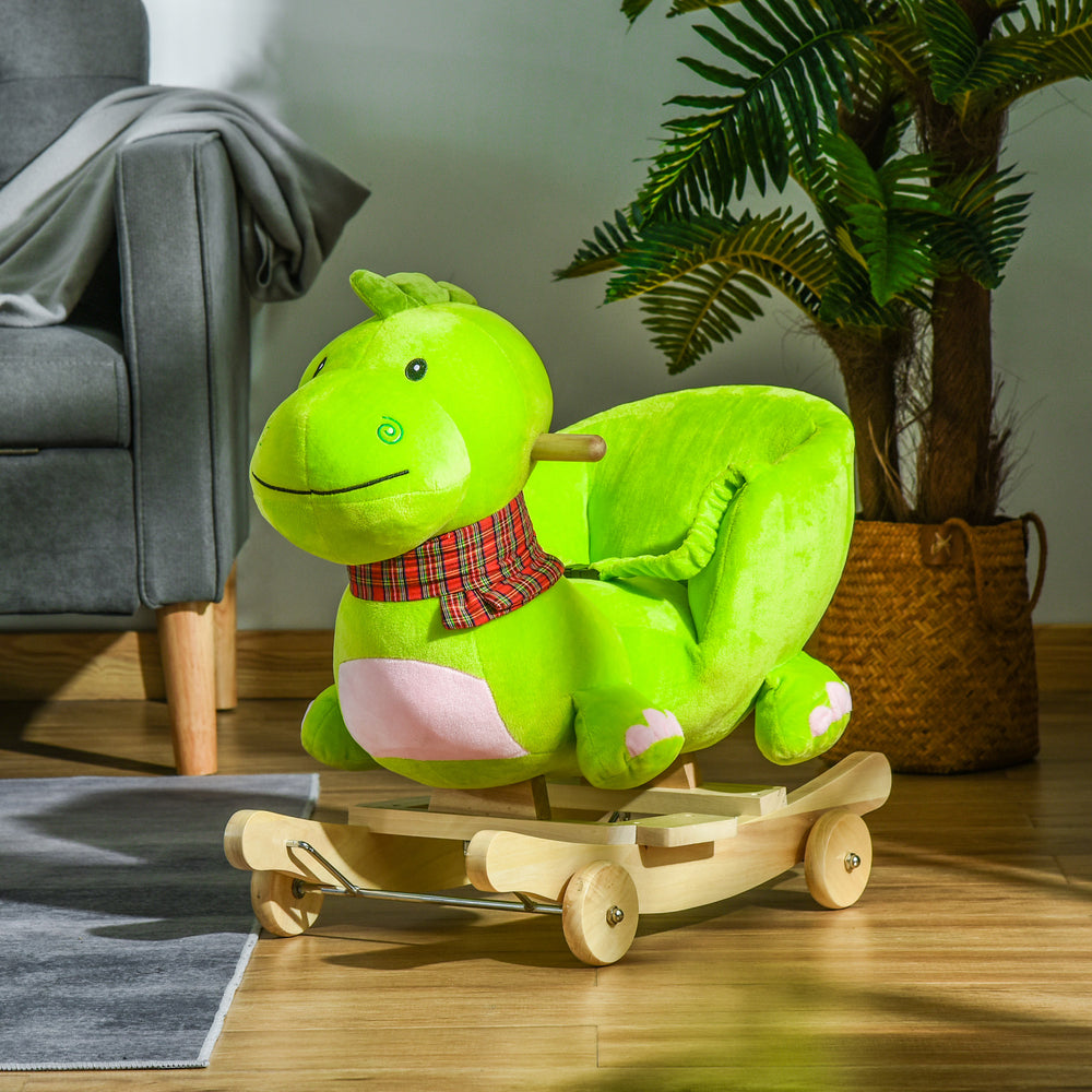 Dinosaure à bascule interactif 2 en 1 avec chansons, vert