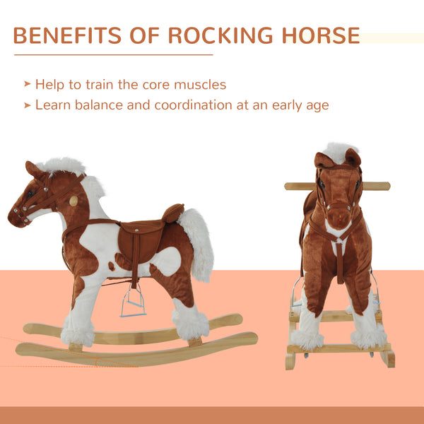 Rocking horse with nursery rhyme, music and light