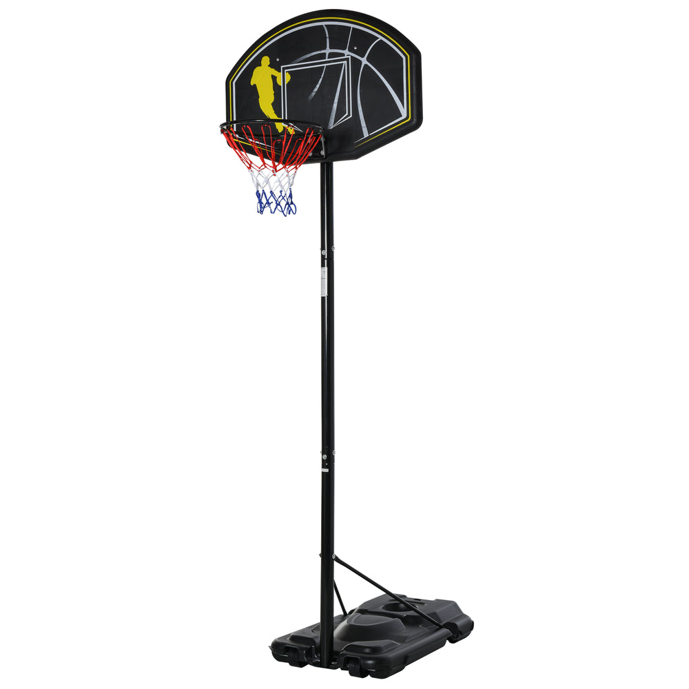 Système de basket-ball extérieur avec support mobile, réglable de 6,5 à 10 pieds pour tous âges