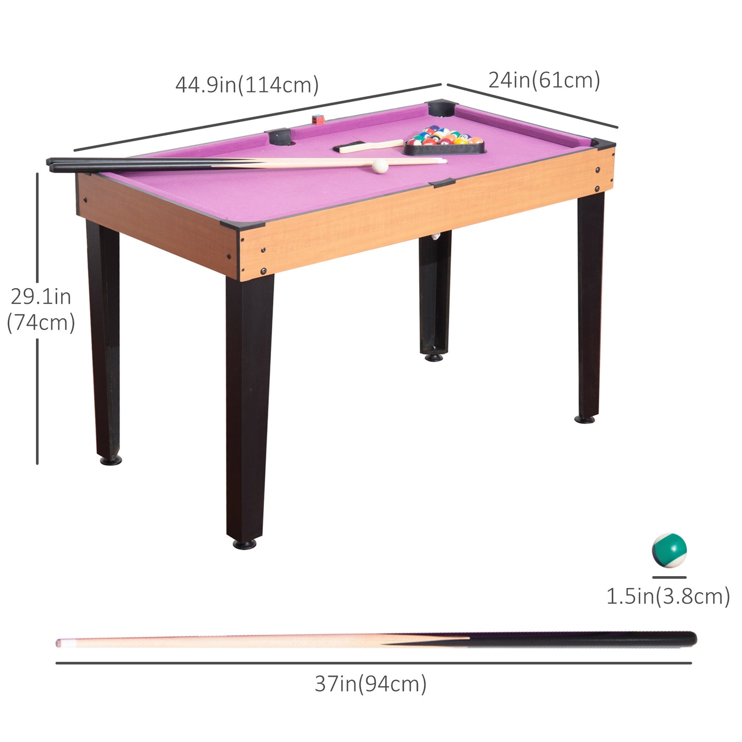 3 en 1 Mini jeux multi-usages Tennis de table, Billard, Air Hockey avec tous les accessoires