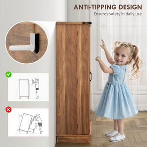 Meuble de rangement pour garde-manger, marron