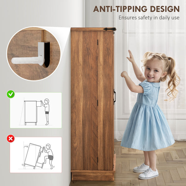 Meuble de rangement pour garde-manger, marron