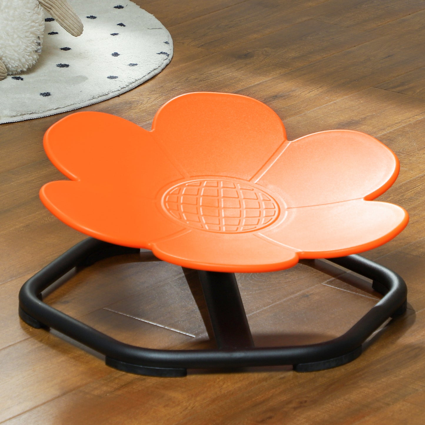 Chaise pivotante sensorielle antidérapante pour l'entraînement de la coordination physique, orange