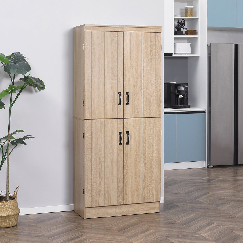 Meuble de rangement à 4 portes avec étagères réglables