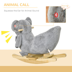 Plush Rocking Koala with Realistic Sounds, Grey