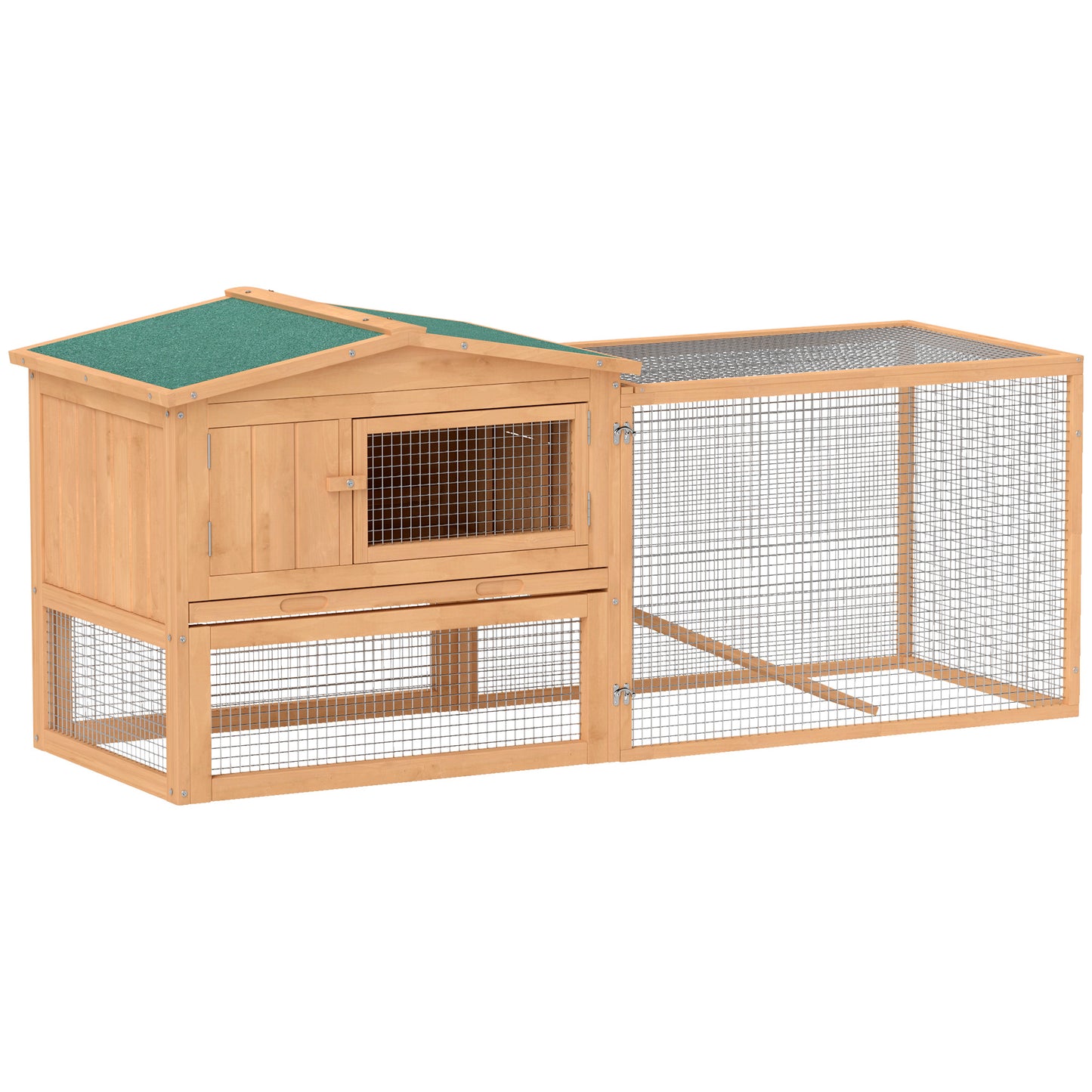 Clapier en bois pour lapins, cage, poulailler, habitat avec enclos