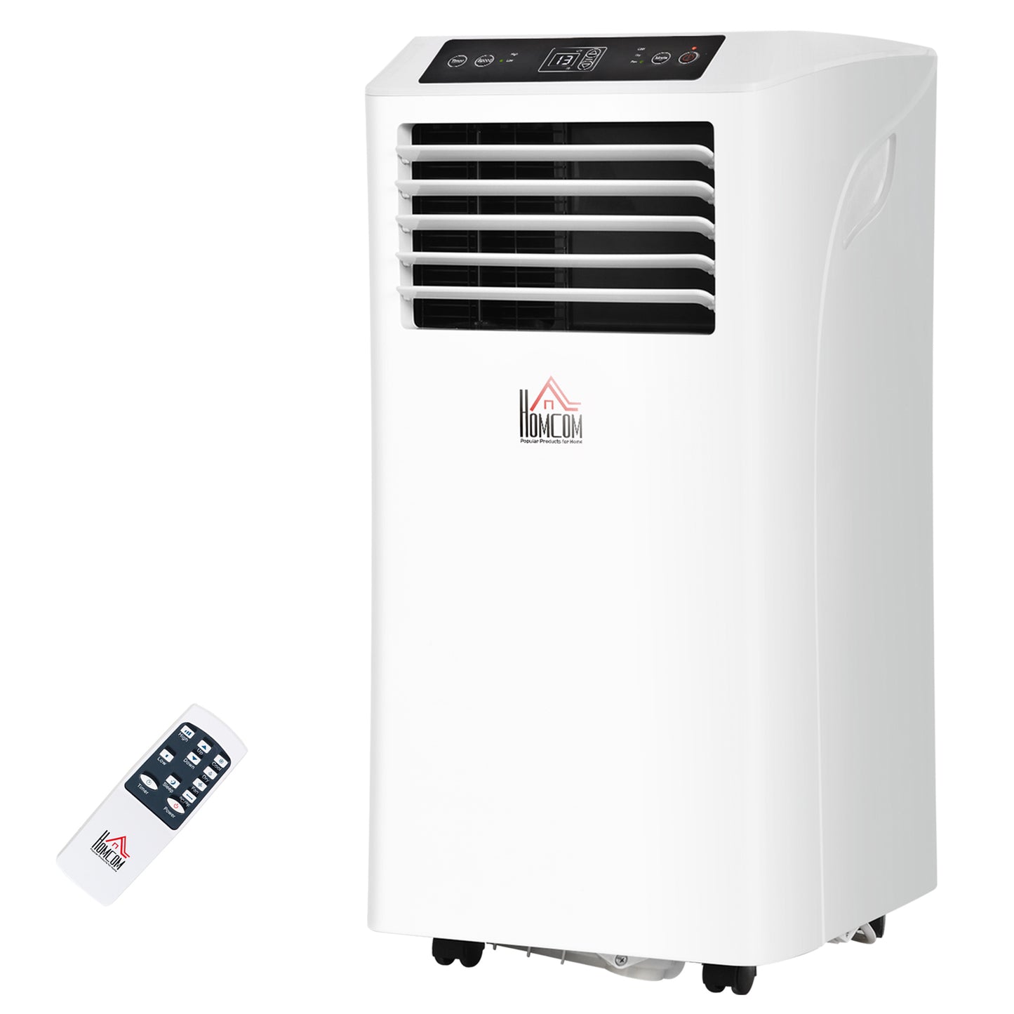 Climatiseur portable 8 000 BTU, déshumidificateur, ventilateurs à 2 vitesses, minuterie 24 h, blanc