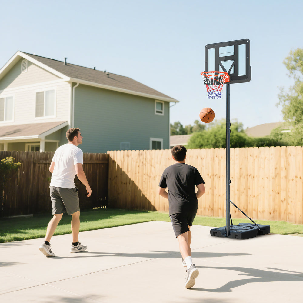 Panier de basket portable de 1,4 à 3 m avec roulettes et panneau de 109 cm