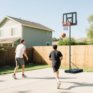 Panier de basket portable de 1,4 à 3 m avec roulettes et panneau de 109 cm