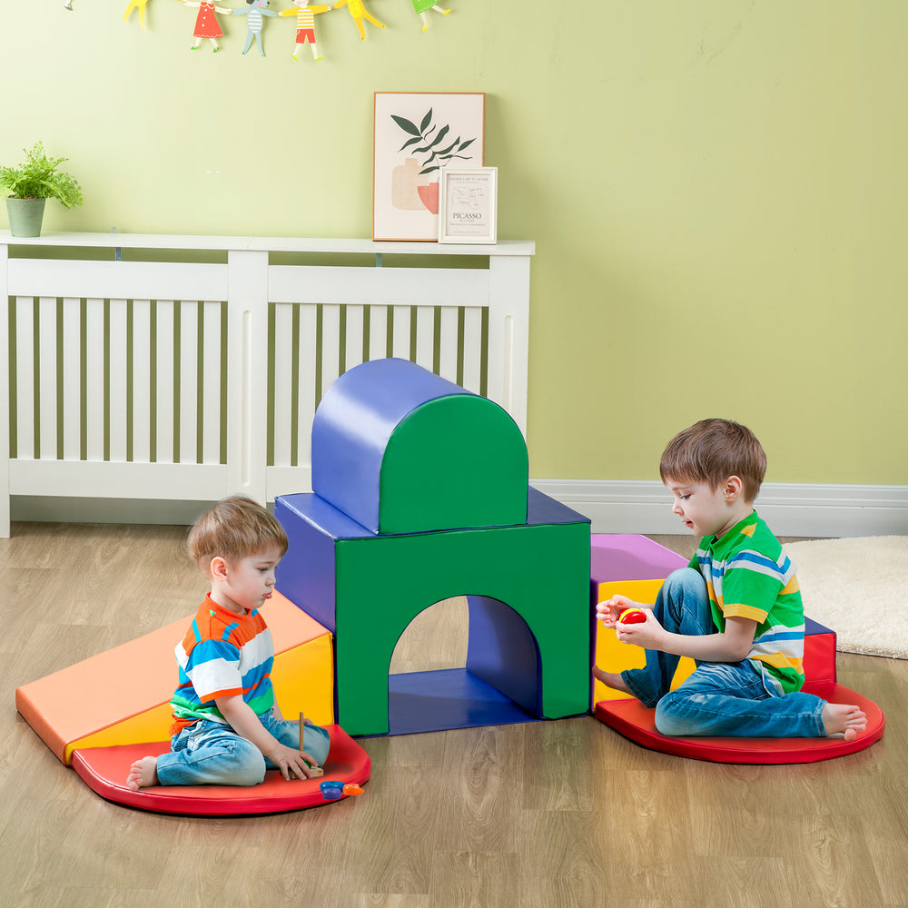 7 blocs d'escalade en mousse pour tout-petits, multicolore