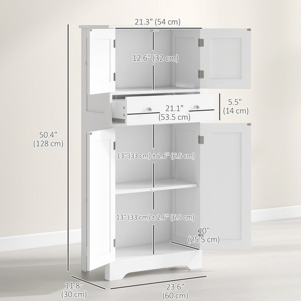 Meuble de rangement de cuisine, blanc