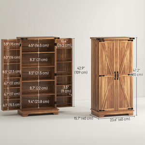 Meuble de rangement pour garde-manger, marron