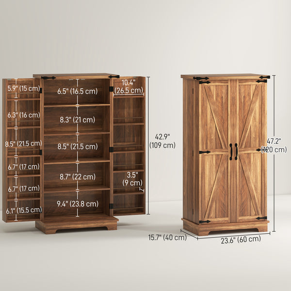 Meuble de rangement pour garde-manger, marron