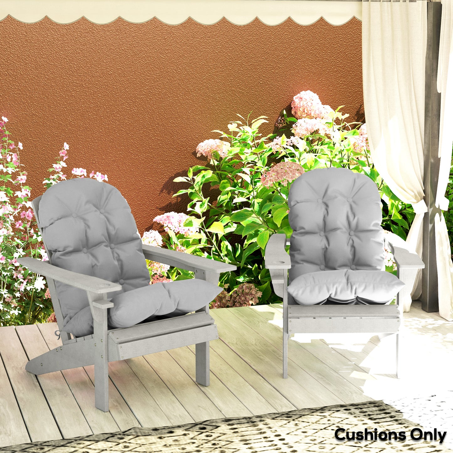 Coussin de siège et un coussin de dossier haut, pour remplacer les coussins Adirondack, confort et le soutien