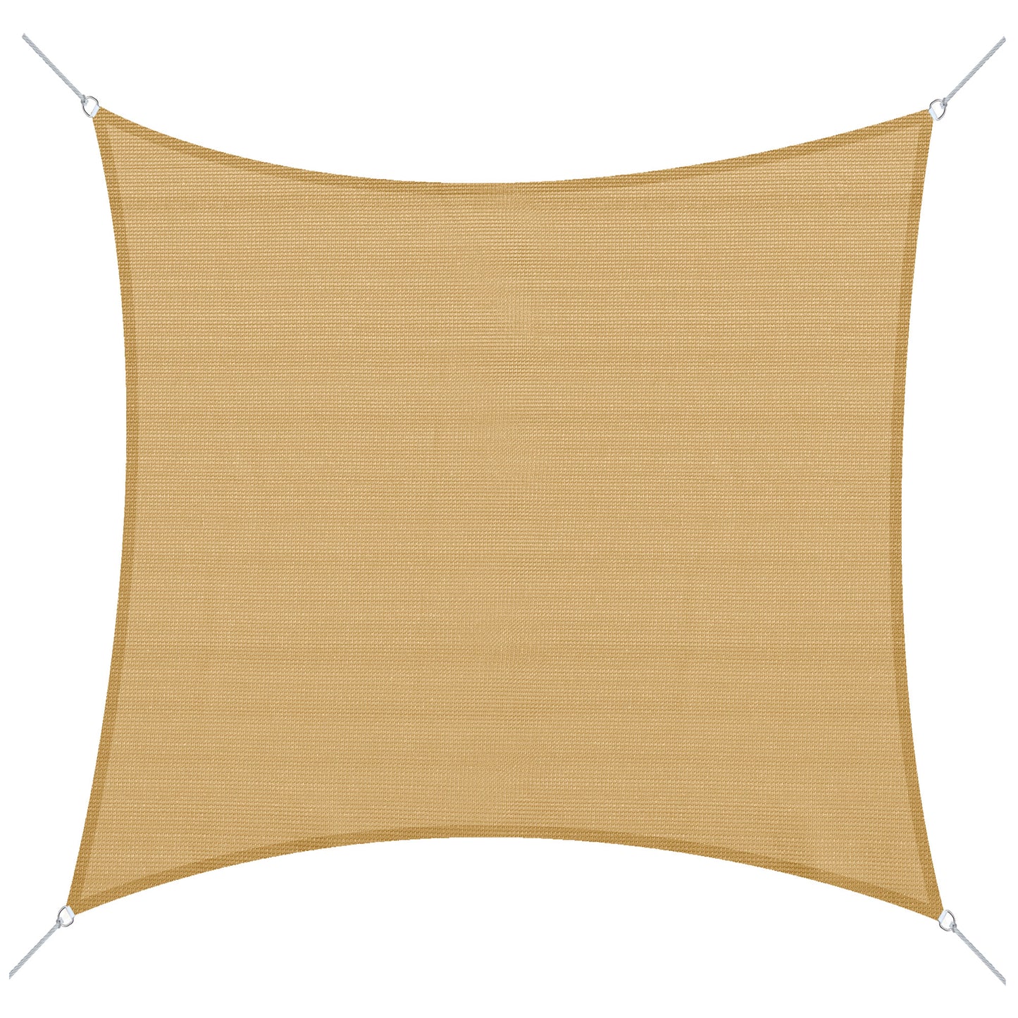 Voile d’ombrage rectangulaire extérieur – 9,8’ x 9,8’ avec sac de transport, sable