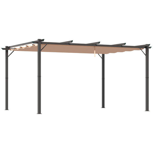 Pergola d'extérieur 10' x 13' en aluminium, sable