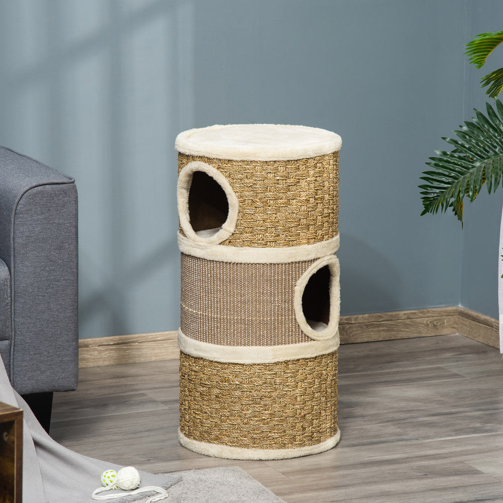 3-story, three-hole condo with scratching post