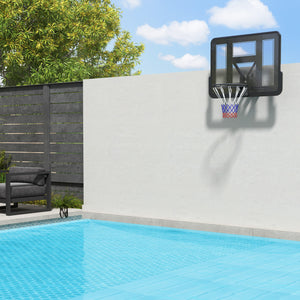 Panier de basket mural renforcé et résistant aux chocs de 43 pouces et filet