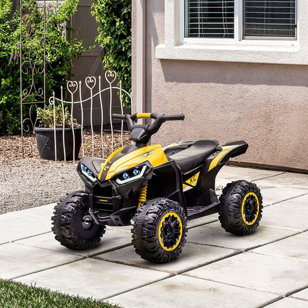12V quad with music, yellow