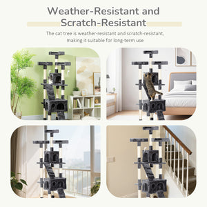 172cm Multi-Level Cat Tree, Dark Grey