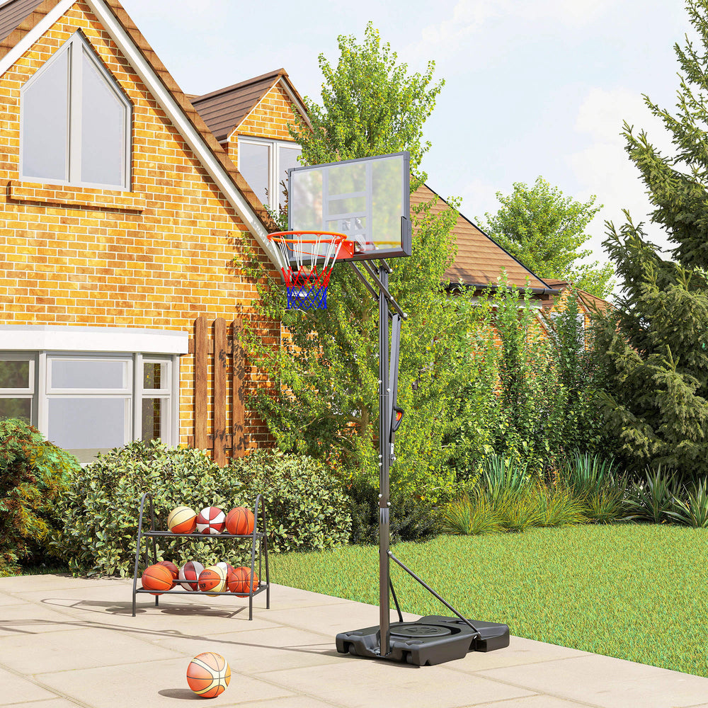 Panier de basket portable de 1,3 à 3 m avec roulettes