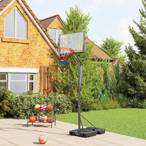 Panier de basket portable de 1,3 à 3 m avec roulettes
