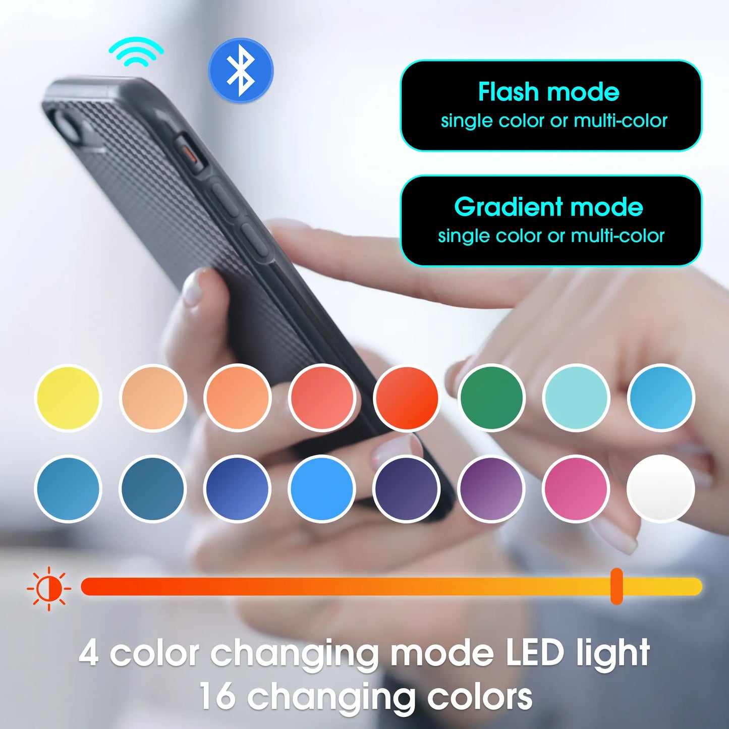 Meuble TV brillant avec éclairage LED, design moderne et options de montage polyvalentes, blanc et bois