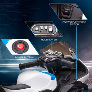6V 3-wheel electric motorcycle, blue