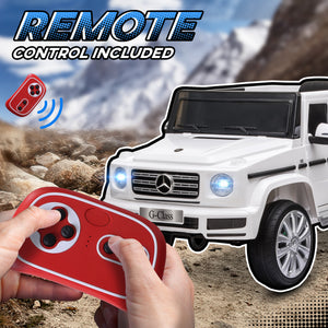 Mercedes Benz G500 12 V avec télécommande, blanche
