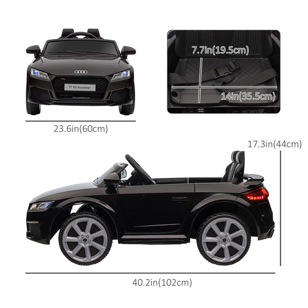 Audi 6 V with remote control, black