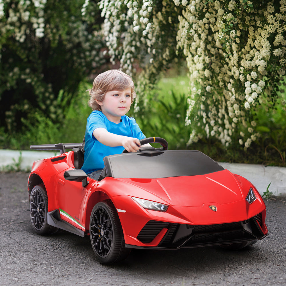 Licensed Lamborghini Huracan 12V with remote control, red