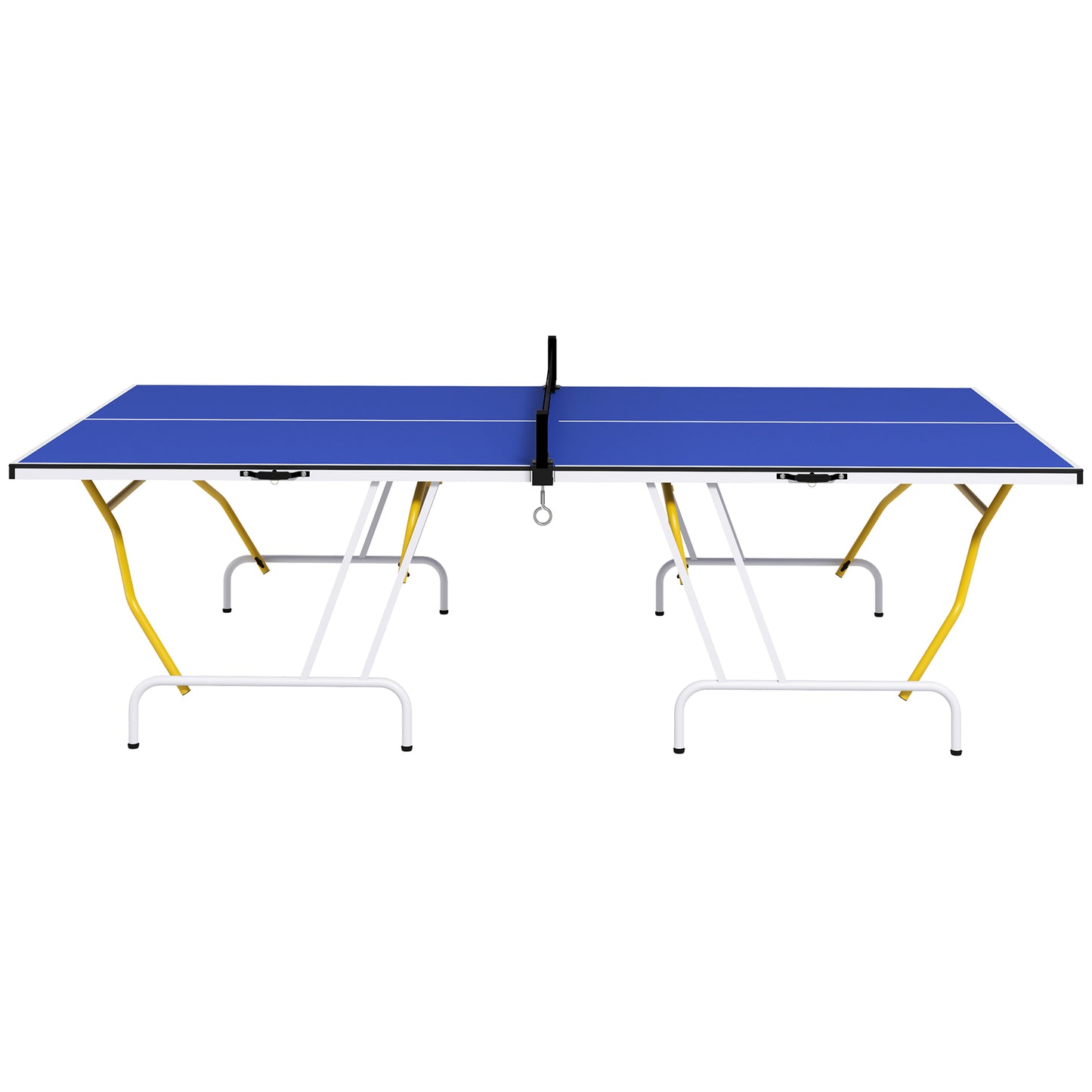 9' x 5' Full Size Folding Ping Pong Table with Paddles and Balls, Blue