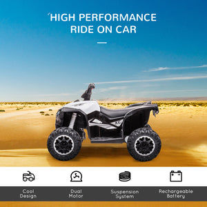 12V Quad with music, headlights, white