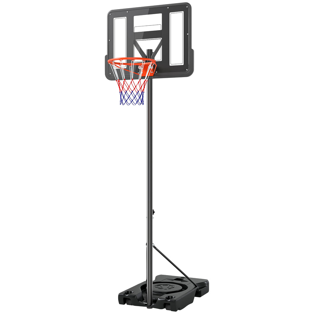 Panier de basket portable de 1,4 à 3 m avec roulettes et panneau de 109 cm