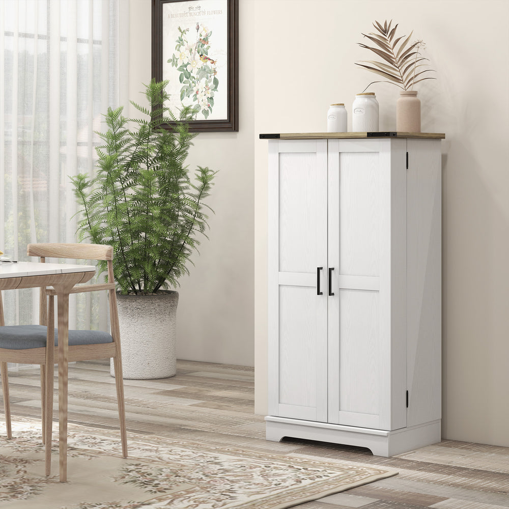 Country style storage unit, cream white