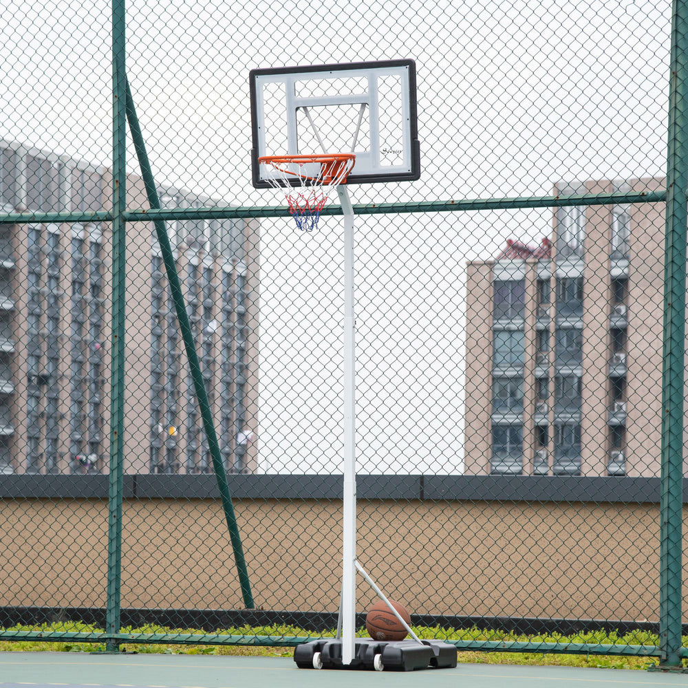 Système de basketball mobile Soozier avec hauteur réglable de 2,1 à 2,6 m, parfait pour juniors et adolescents