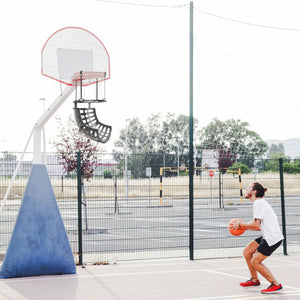 Système de retour de ballon pour panier de basketball