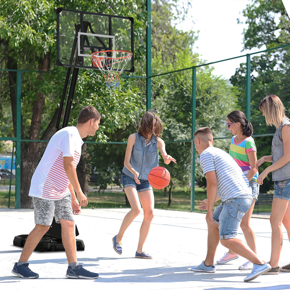 Panier de basket portable d'extérieur, hauteur réglable de 292 à 350 cm