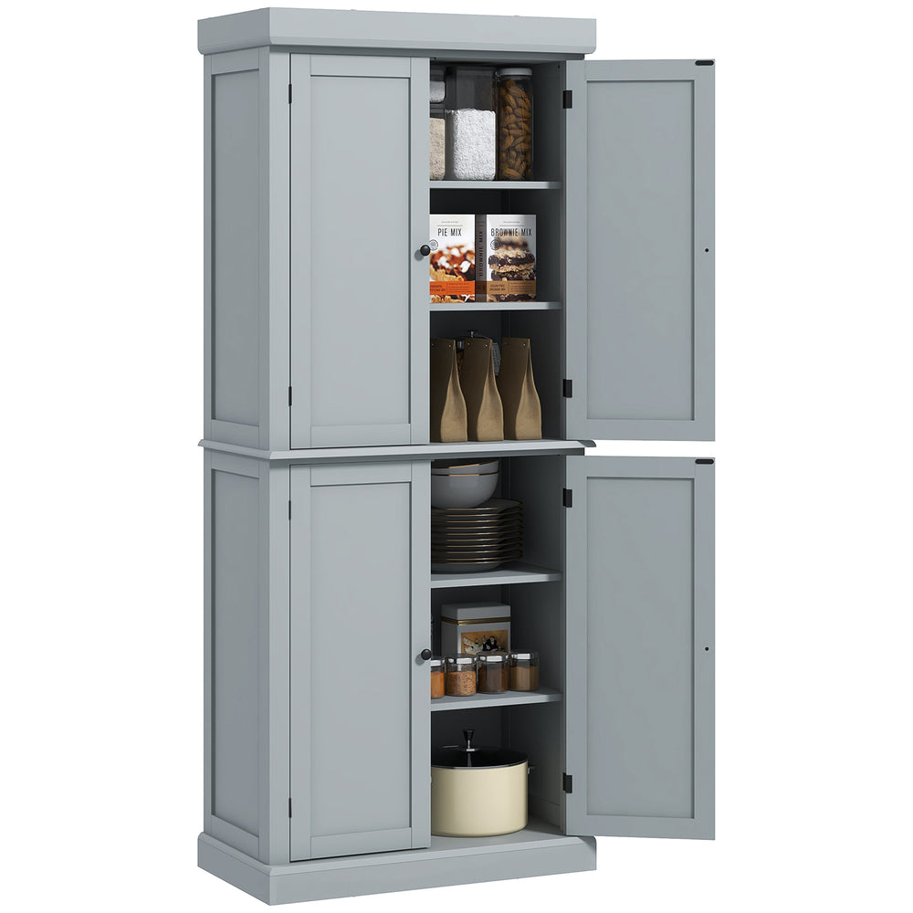 Meuble de cuisine avec 4 portes, gris