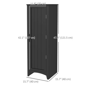 Meuble de rangement avec 4 étagères à niveaux, noir